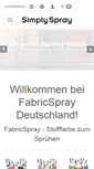 Mobile Screenshot of fabricspray.de